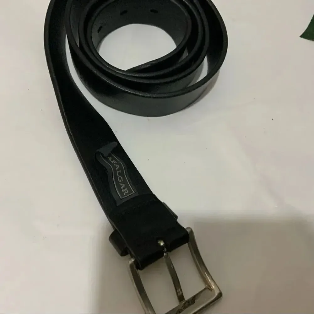 Trafalgar Mens Black soft Leather Belt Size 42